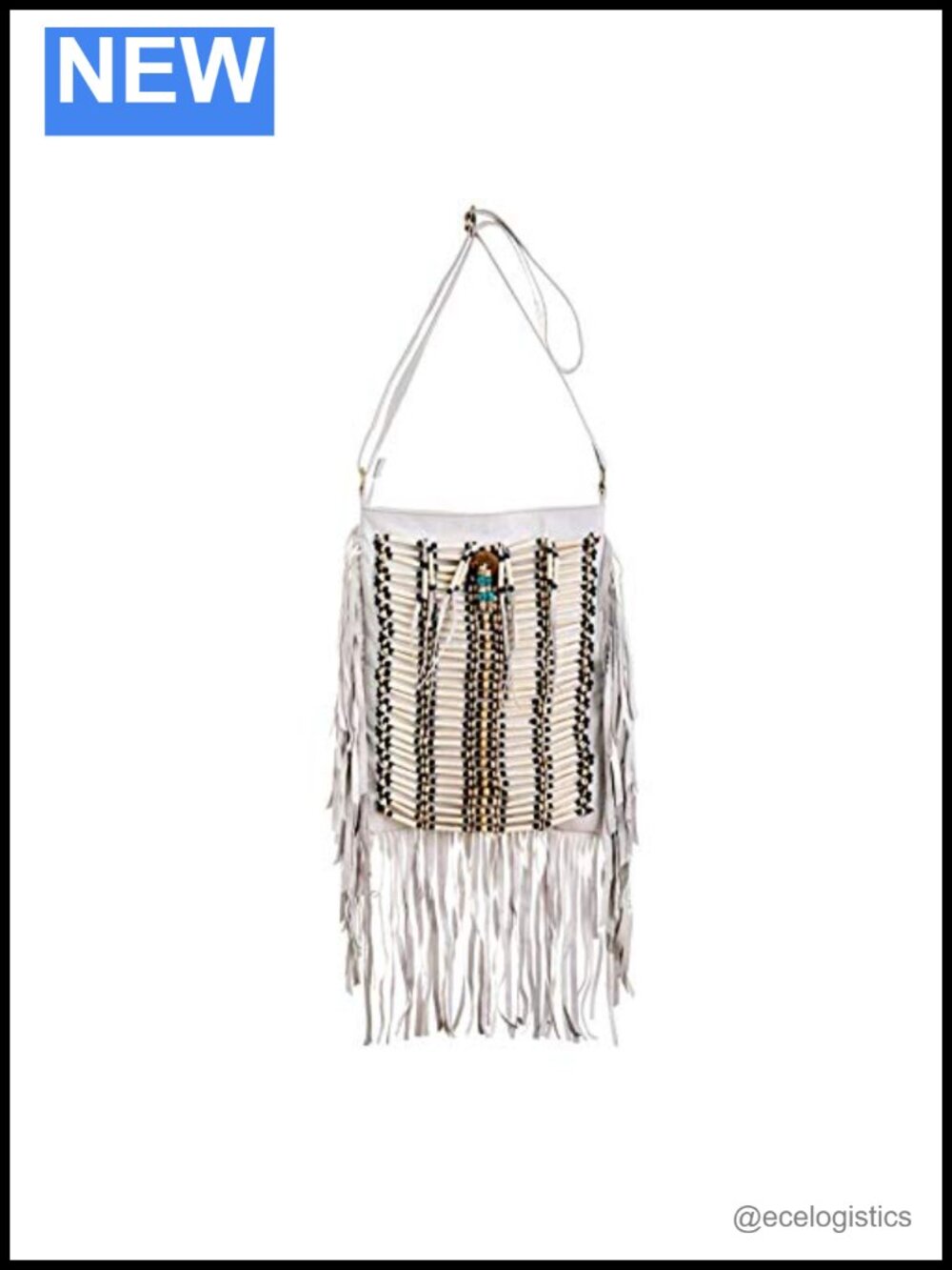Bohemian Fringe Leather Shoulder Bag - Handbag